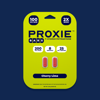 2ct 100mg Proxie BARS 7-HYDROXYMITRAGYNINE | 200 mg per PACK