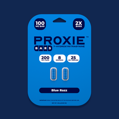 2ct 100mg Proxie BARS 7-HYDROXYMITRAGYNINE | 200 mg per PACK